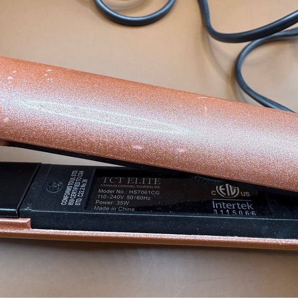 TCT Elite Flat Iron Hair Straightener HST061CG Titanium Ceramic Tourmaline - Picture 5 of 6